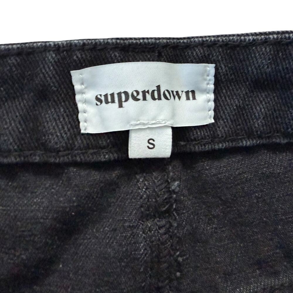 Revolve Superdown Cotton Denim Midi Column Skirt Black Nicolette Cargo Skirt S - Picture 6 of 8